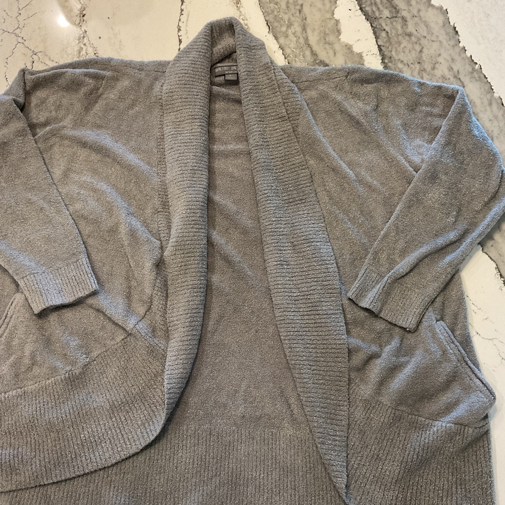 Barefoot Dreams Cozy shawl Collar Open Front Cardigan 2X